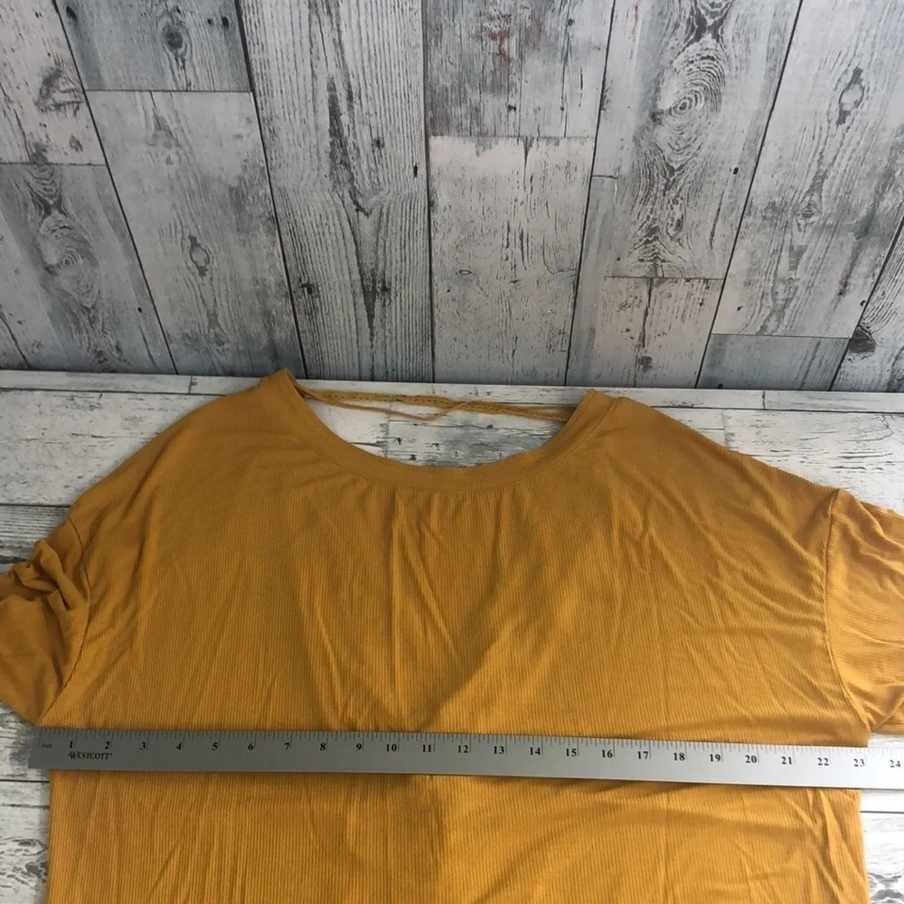 Free People Shimmy Shake Gold Open Back Top Small